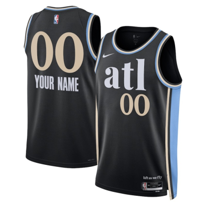 Atlanta Hawks Nike 2023 24 City Edition Black Swingman